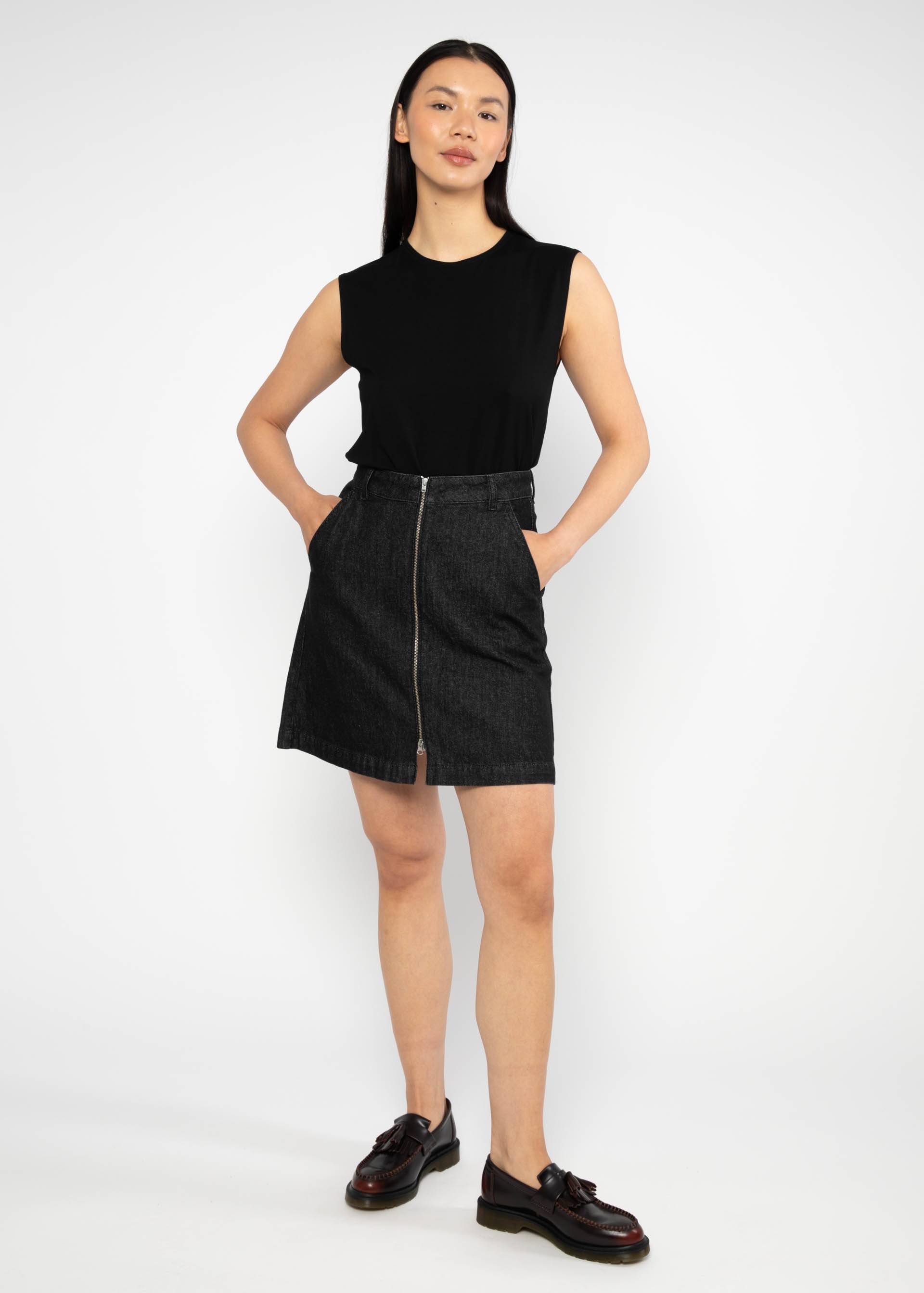 Jeansrock Coquetry Charm, midnight ash denim, R&ouml;cke, Schwarz