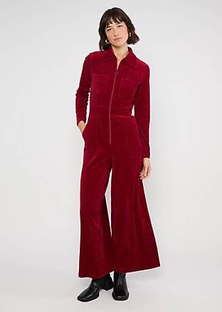 Jumpsuit Jolly Molly, fine needle red, Jumpsuits, Rot