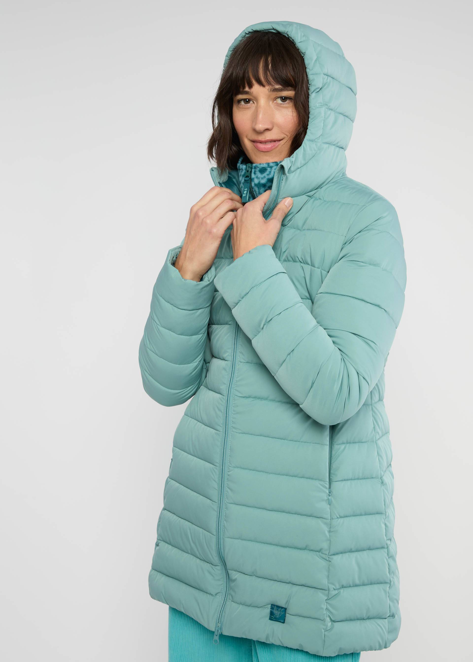 Steppjacke No Down Queen, cold retro blue , Jacken & Mäntel, Blau