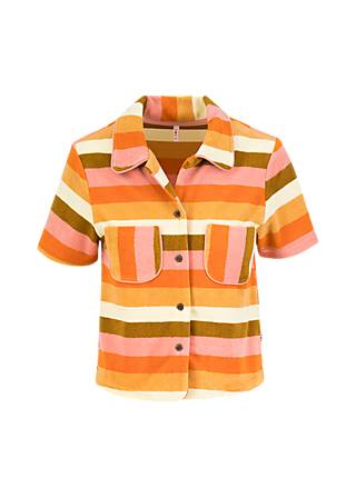 Top Off Shore Shimmy, sunny spirit stripe, Tops, Brown