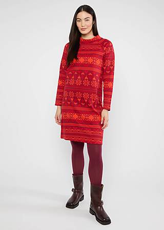 Herbstkleid Oh so Oslo, aprés glam red, Kleider, Braun