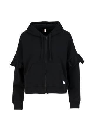 Zip-up Hoodie Ruffle Rebel, back to black, Sweatshirts & Hoodies, Black