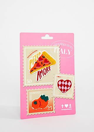Aufn&auml;her Pizza Patch-Set, Pizza Patch-Set, Accessoires, Rot