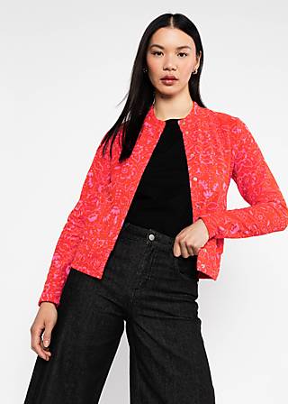 Frotteejacke Terry me Zip up, holy flores de rosa, Cardigans, Rot