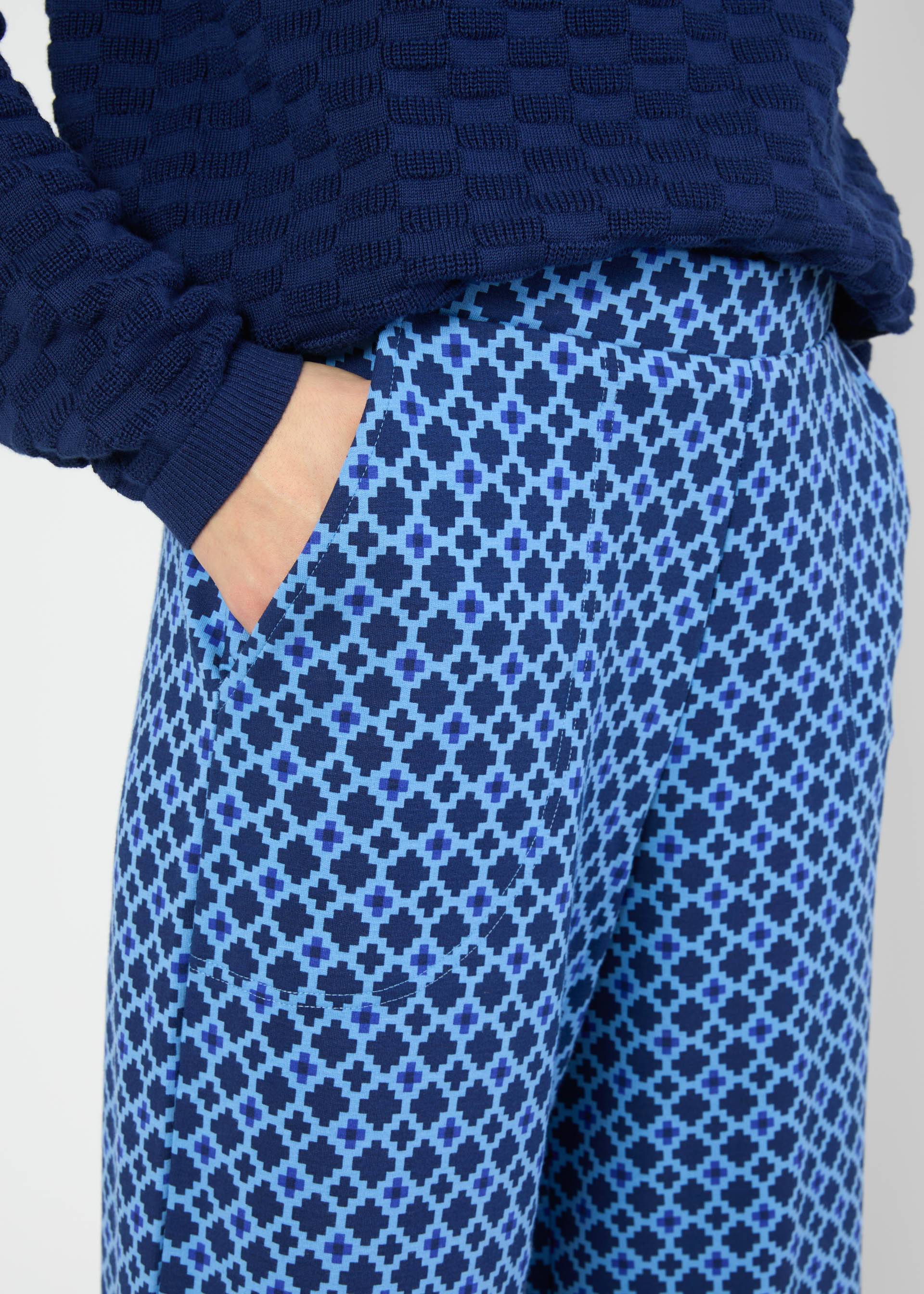 Marlenehose Die Beene von Marlene, quilted blue dream, Hosen, Blau