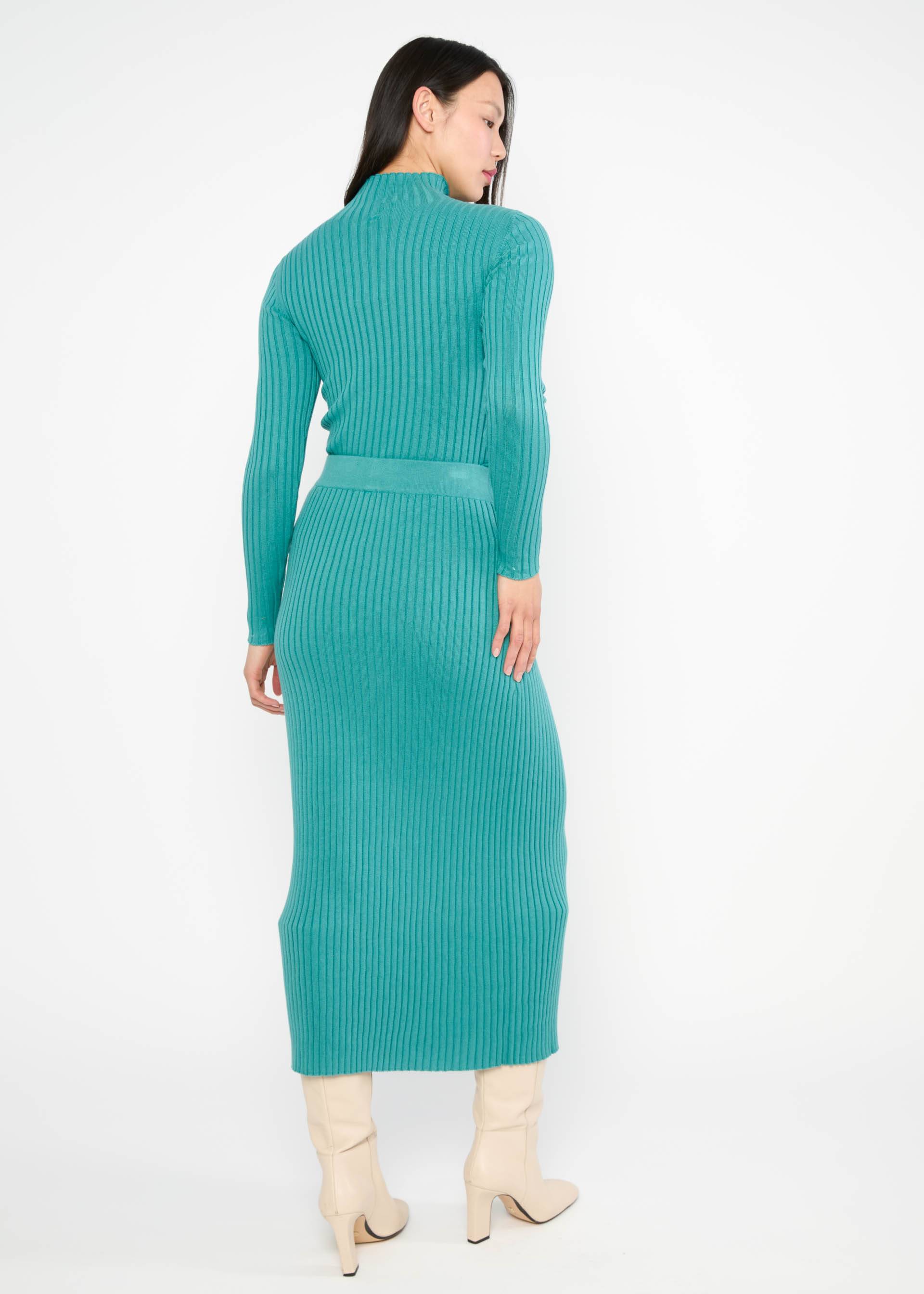 Midirock Dream Weaver, winter sky blue rib, Röcke, Blau