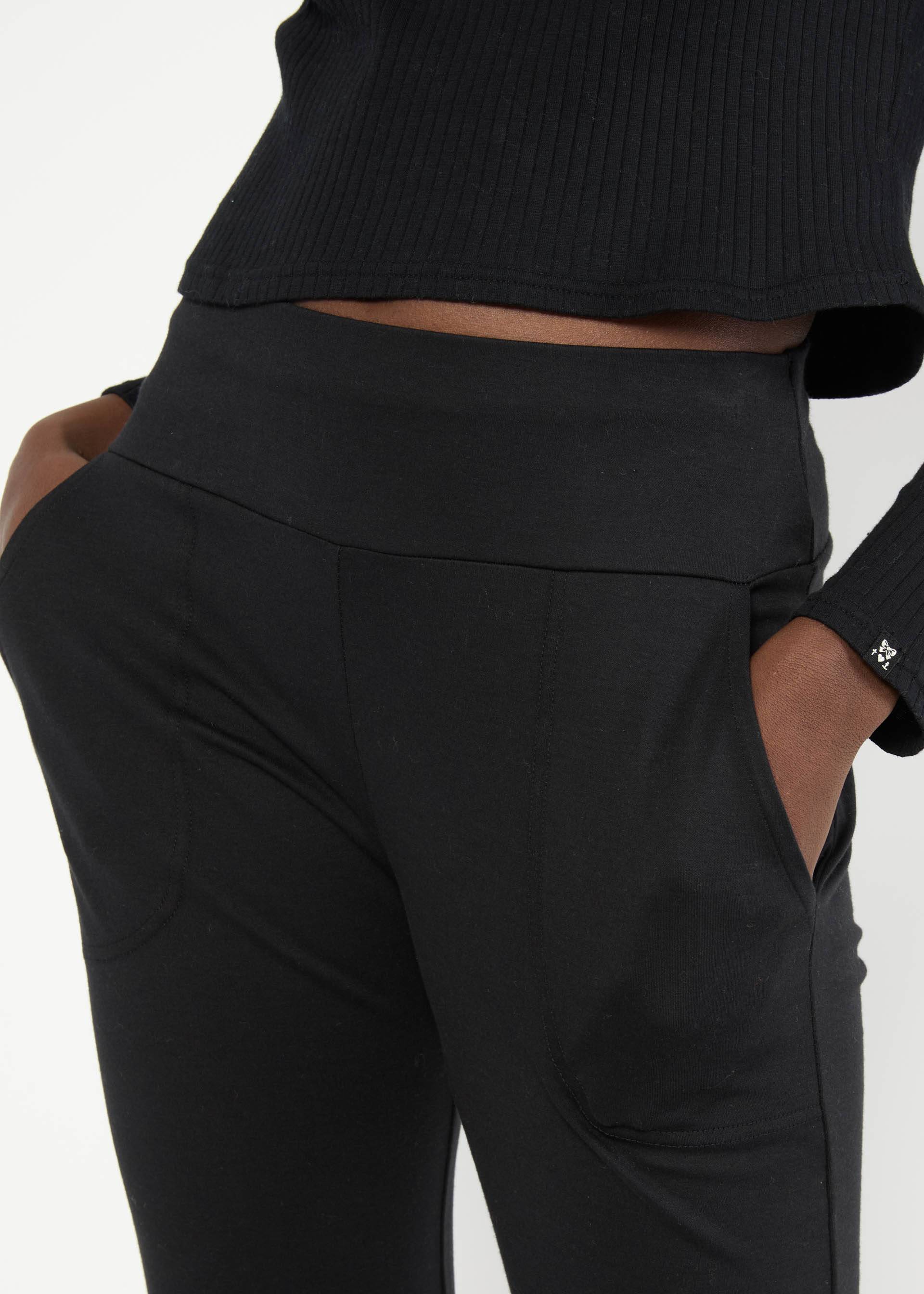 Flares Flare Vibe, magical art black, Trousers, Black