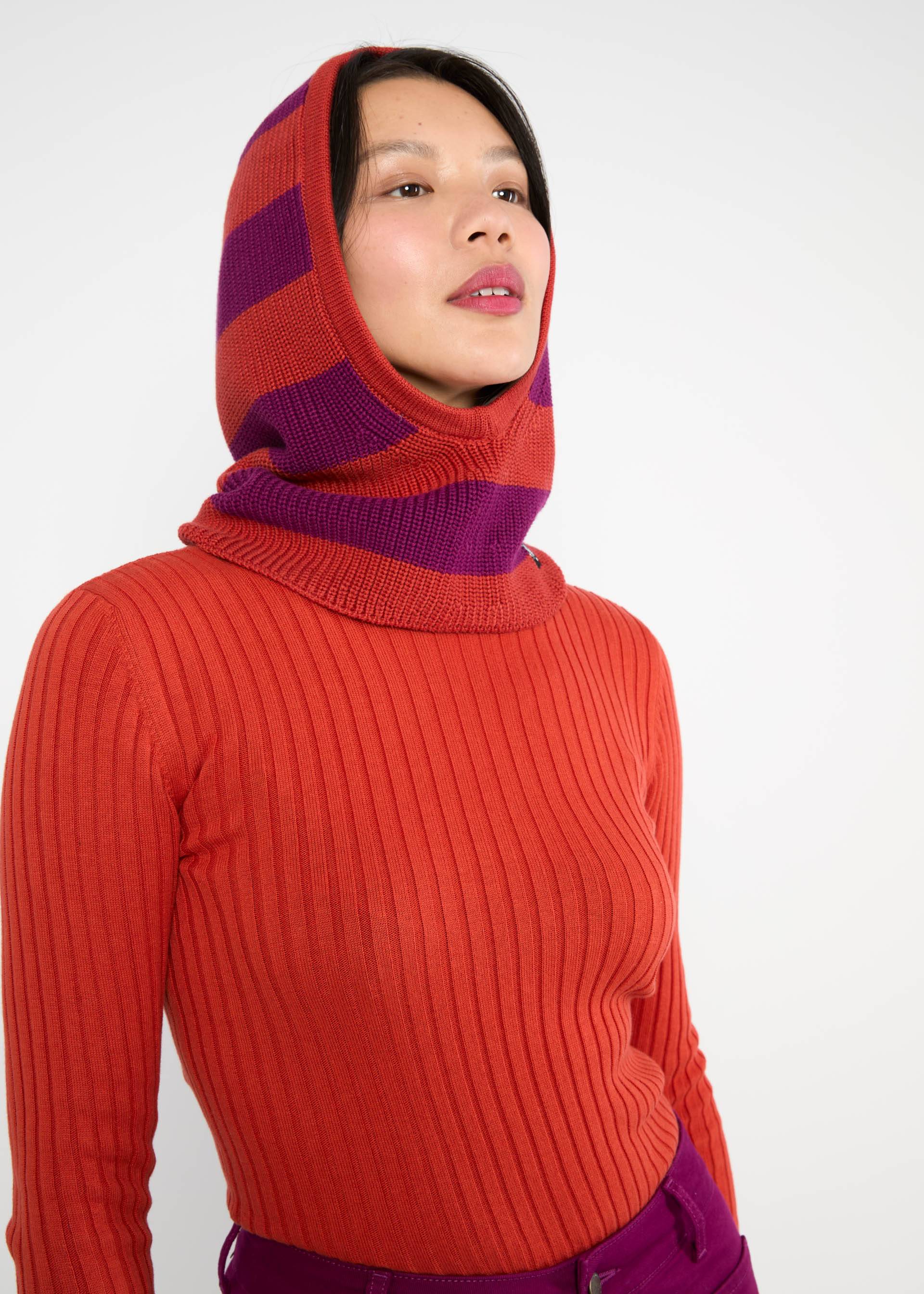 Balaclava Loulou Clava, tabby cat stripe, Accessoires, Rot