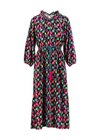 Midikleid Sunset Traveller, illusionist of dreams, Kleider, Schwarz