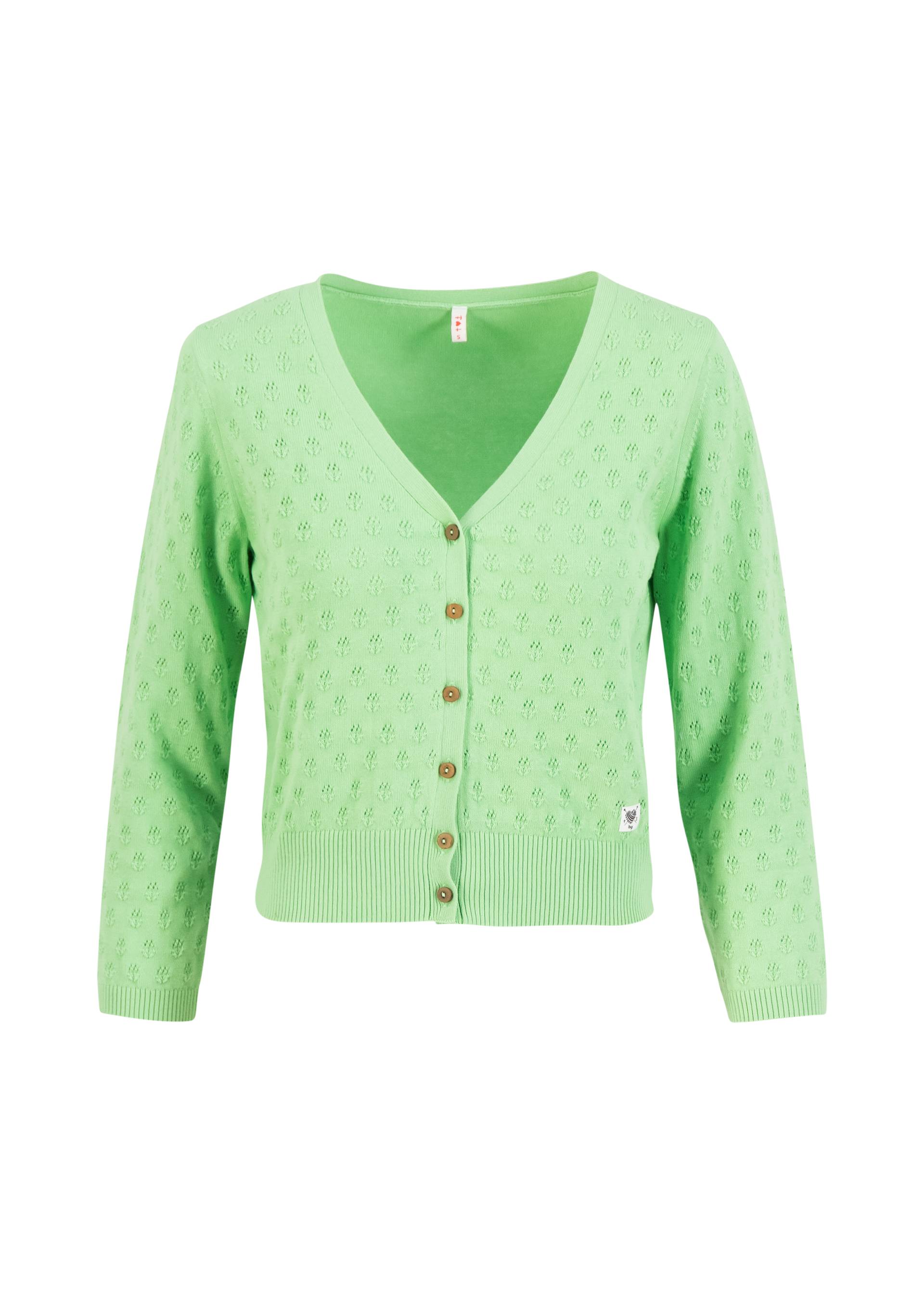 Cardigan Sweet Petite, bright leave knit, Cardigans, Green