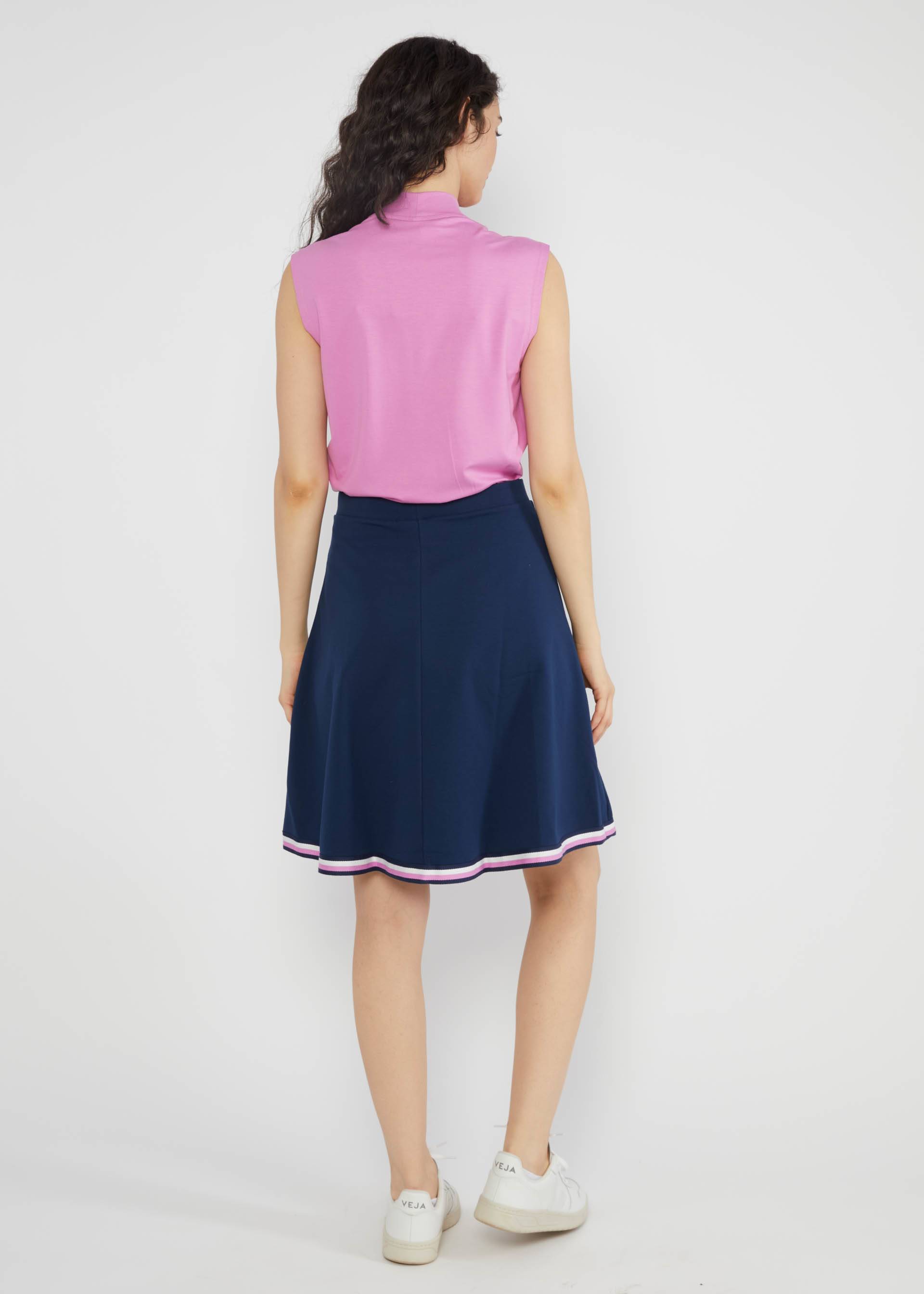 Circle Skirt Team Charming, blue budgie fly, Skirts, Blue