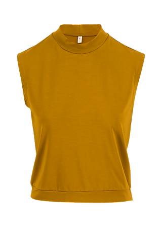 Sleeveless Top Tiny Turtle, strong ochre, Tops, Brown