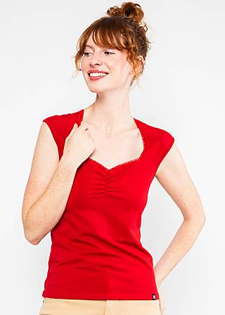 Top Let Romance Rule, summer cherry red, Shirts, Rot
