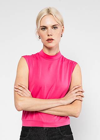 Sleeveless Top Tiny Turtle, strong pink, Tops, Pink