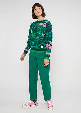 Strickpullover Cosy Storyteller, true loves kiss, Strickpullover, Grün