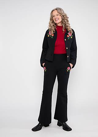 Sweatpants Easy Flared Cozy, back to black, Hosen, Schwarz