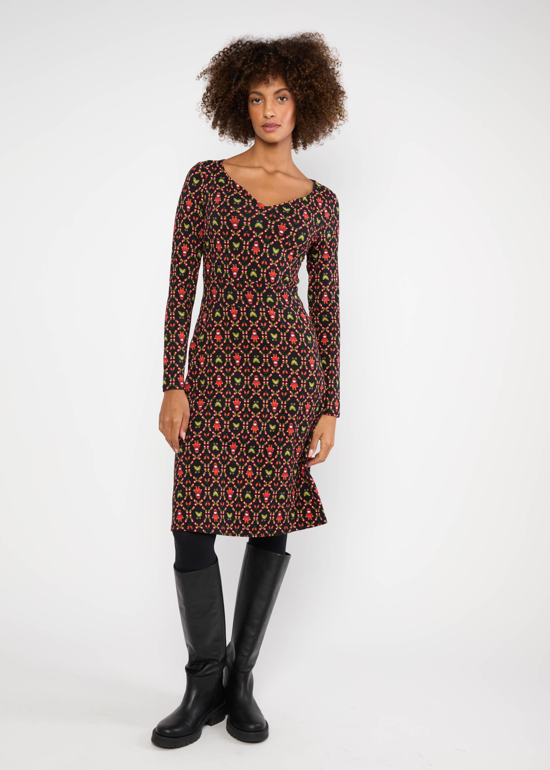 Jersey Dress Froggy Queen, rose hip hella, Dresses, Black