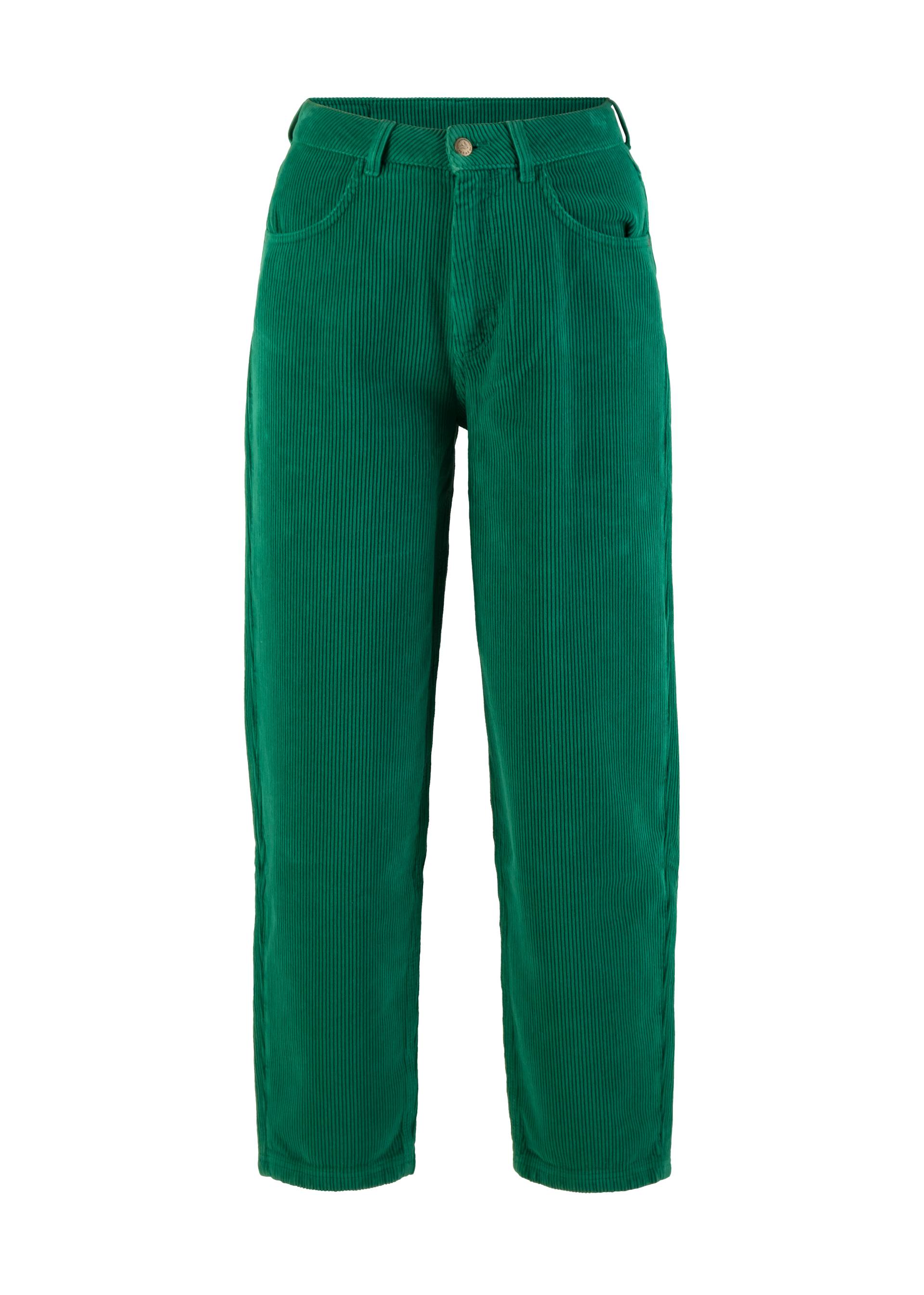 Cordhose High Waist Olotte, princess green, Hosen, Grün