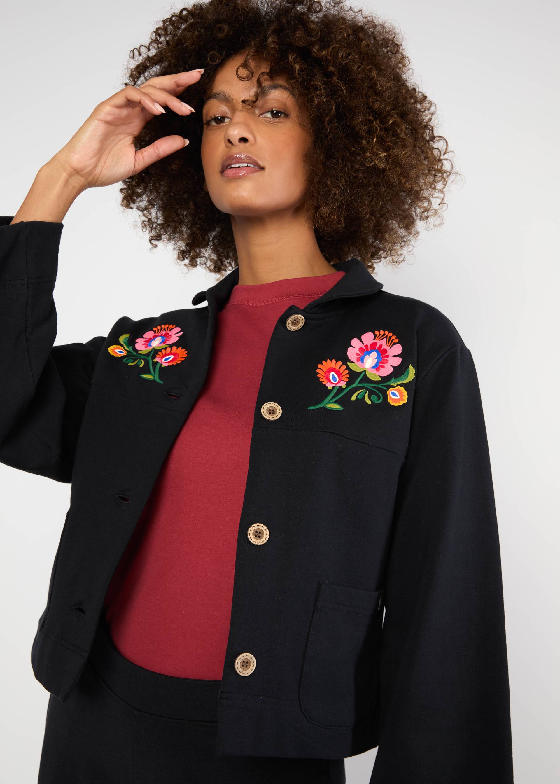 Zip Top Jacky's Jacket, back to black, Jackets & Coats, Black