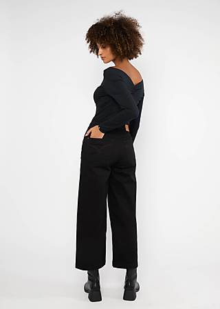 Longsleeve Lovebirds Kiss, black and strong , Tops, Black