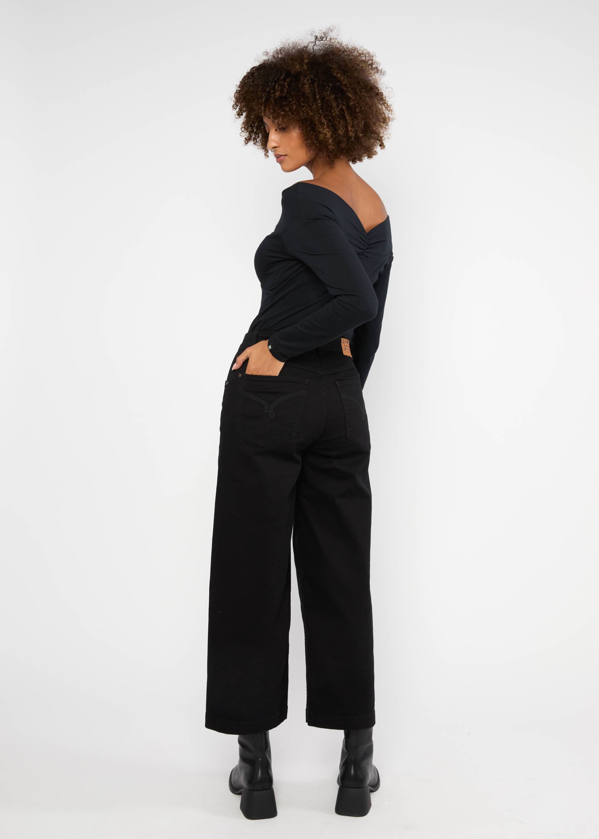 Longsleeve Lovebirds Kiss, black and strong , Shirts, Schwarz