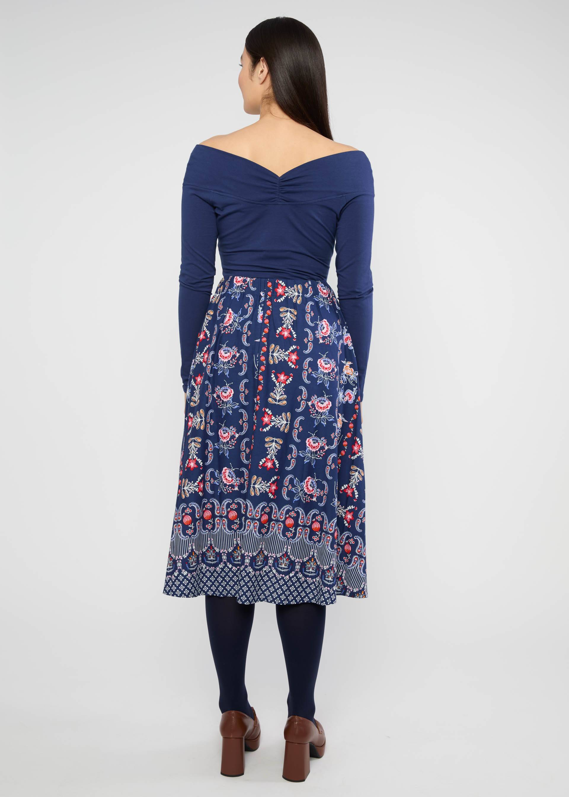 Midirock Swing Around the Clock, frisian porcelain, Röcke, Blau