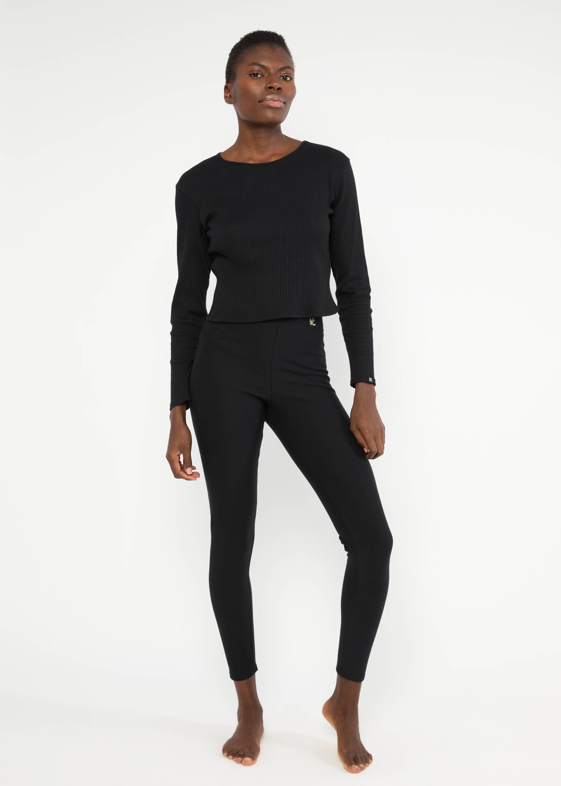 Thermo leggings Totally Thermo Extra Warm, back to black, Trousers, Black