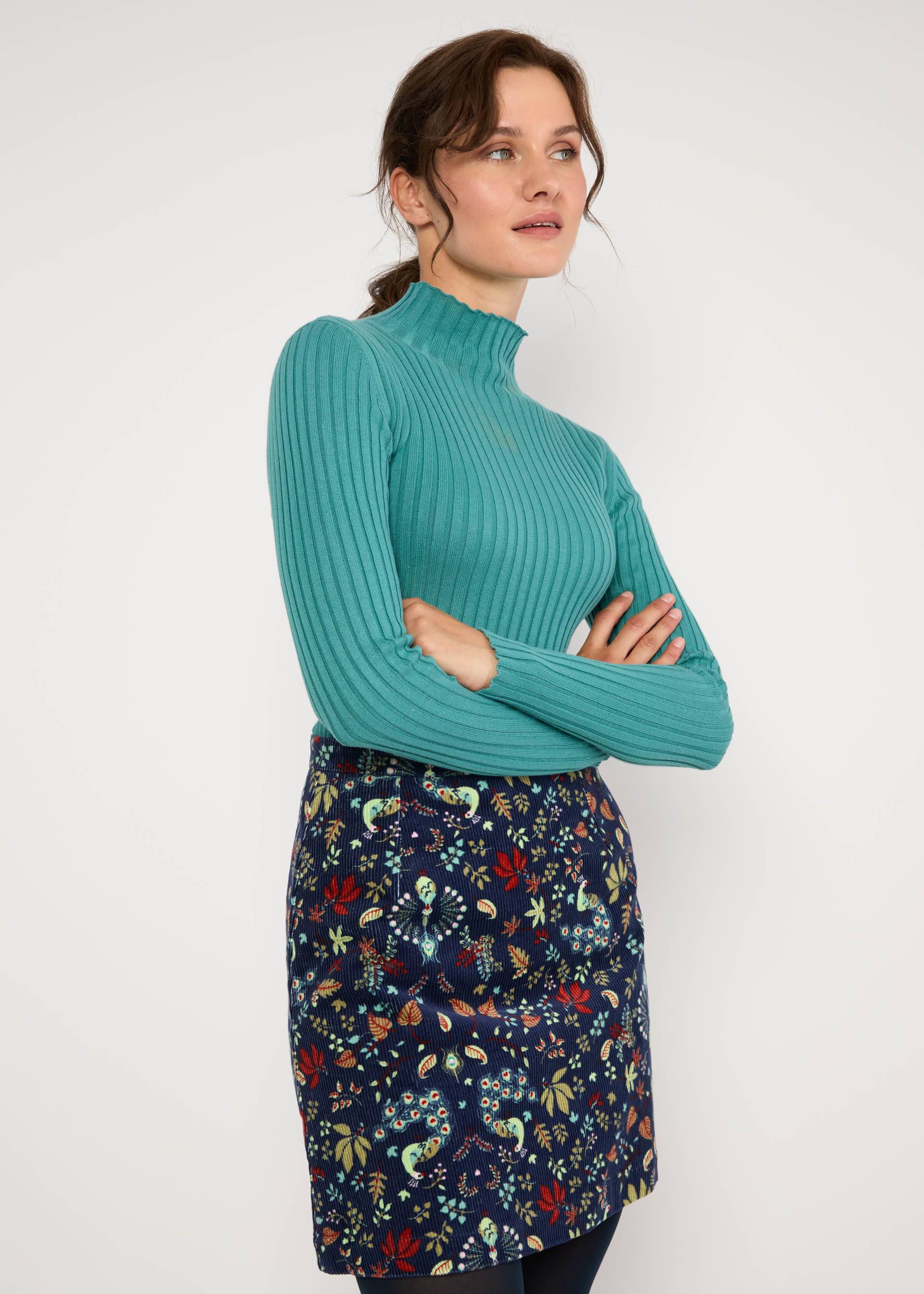 Cordrock Dreamy Eyes, maze of peacocks, Röcke, Blau