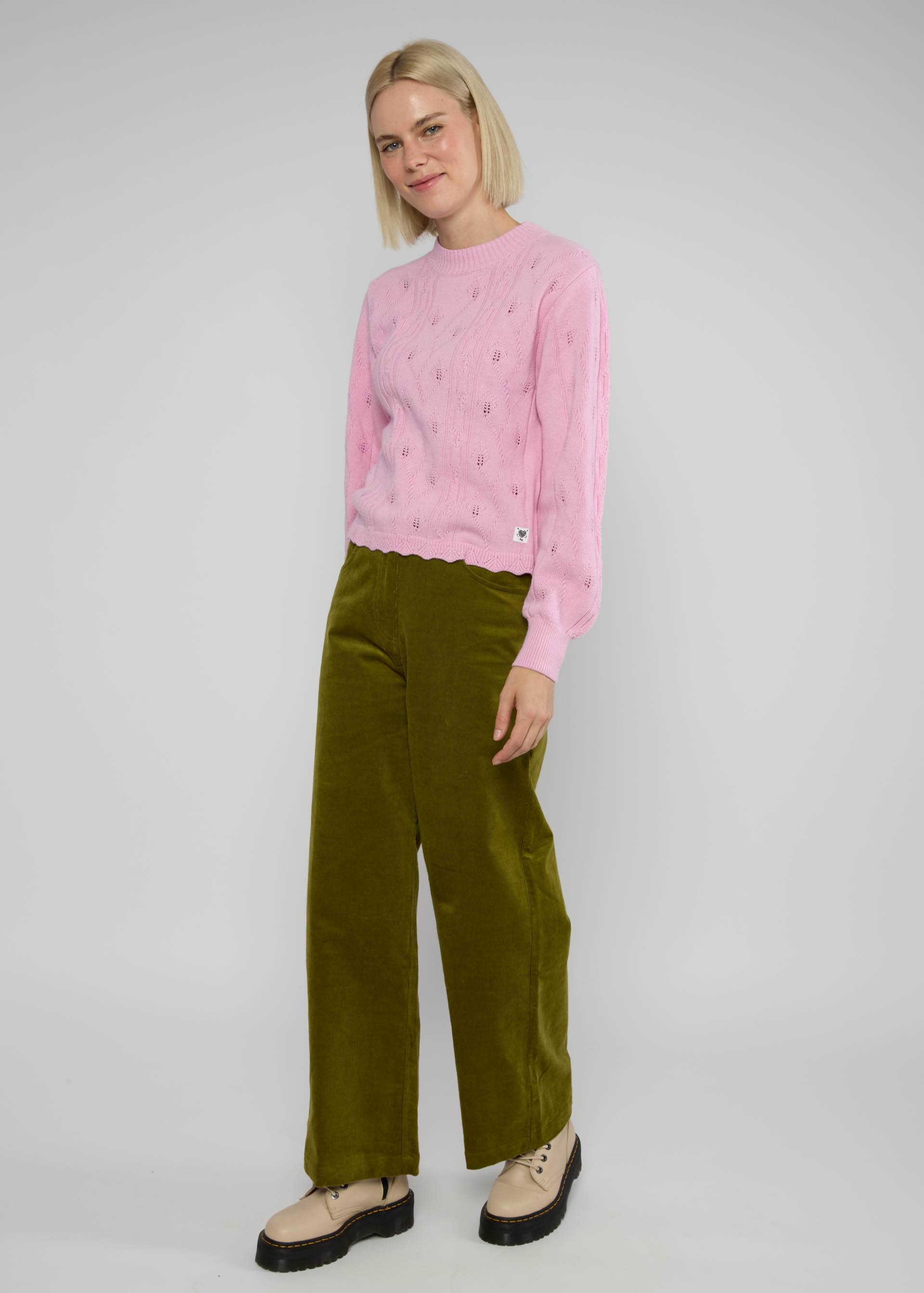 Strickpullover Fine Craft Crew, soft cold pink, Strickpullover, Rosa