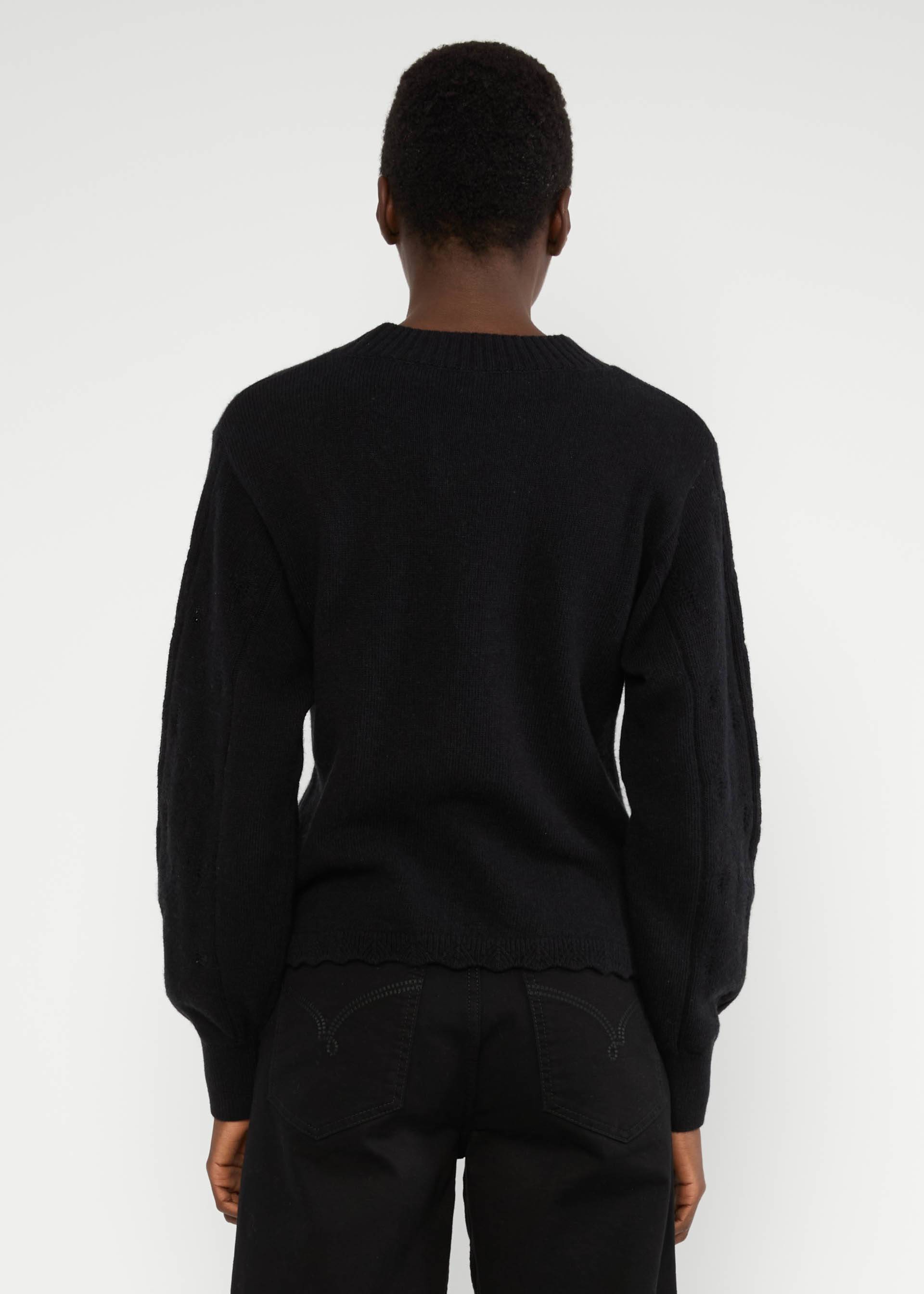 Strickpullover Fine Craft Crew, the dark side black, Strickpullover, Schwarz