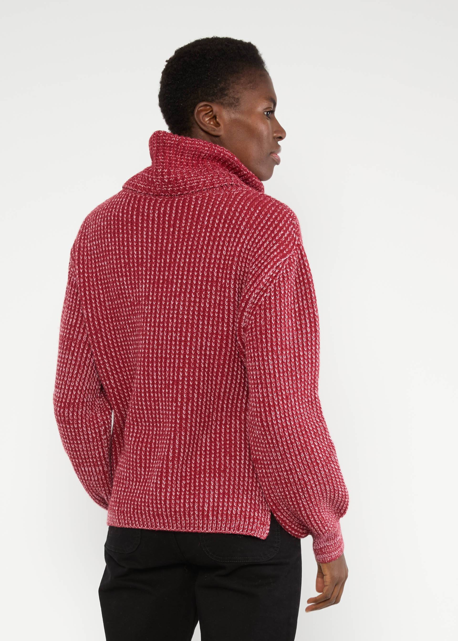 Winter Jumper Heritage Hug, star rain knit red, Knitted Jumpers, Red