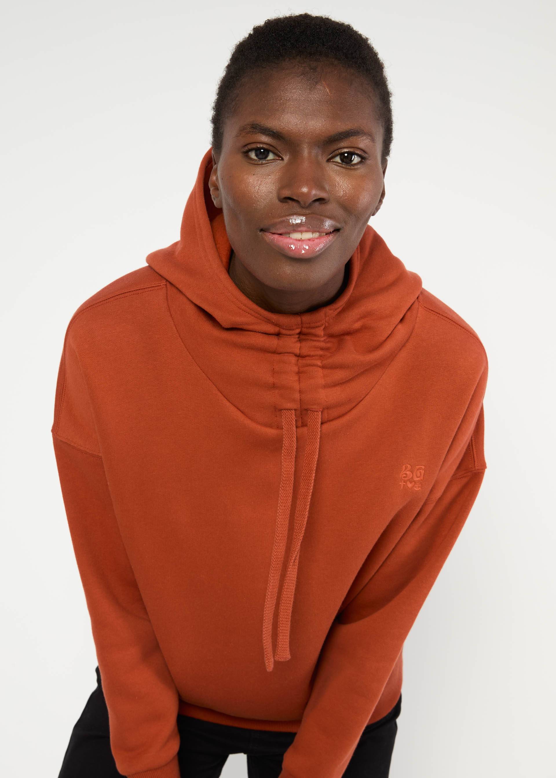 Hoodie Casual Hooded, brown urban vibes, Sweatshirts & Hoodies, Braun