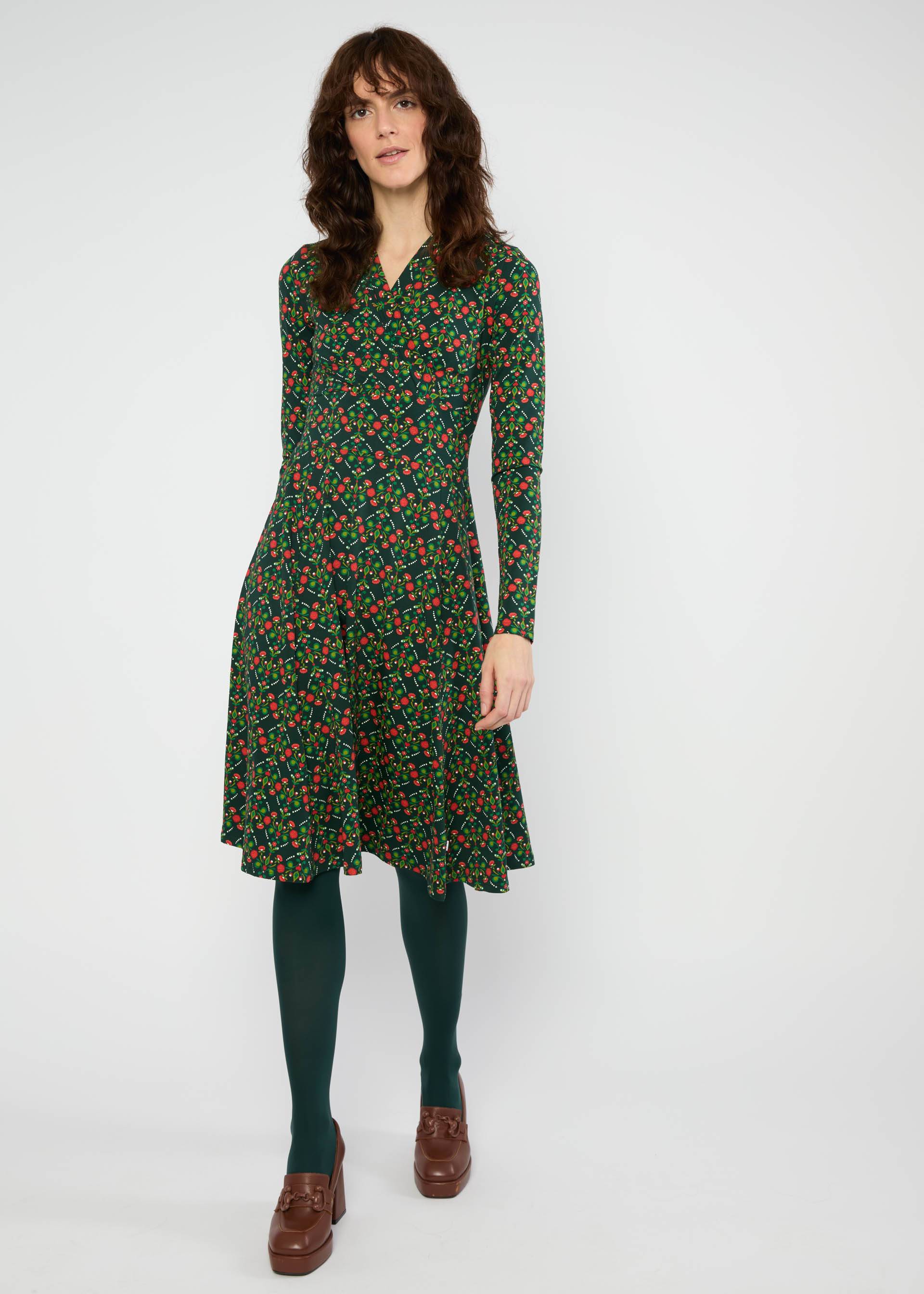 Herbstkleid Shalala Tralala Shawl, tiny shiny x-mastree, Kleider, Grün