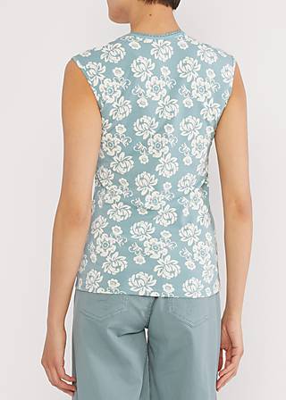 Sleeveless Top Let Romance Rule, aloha hey!, Tops, Blue