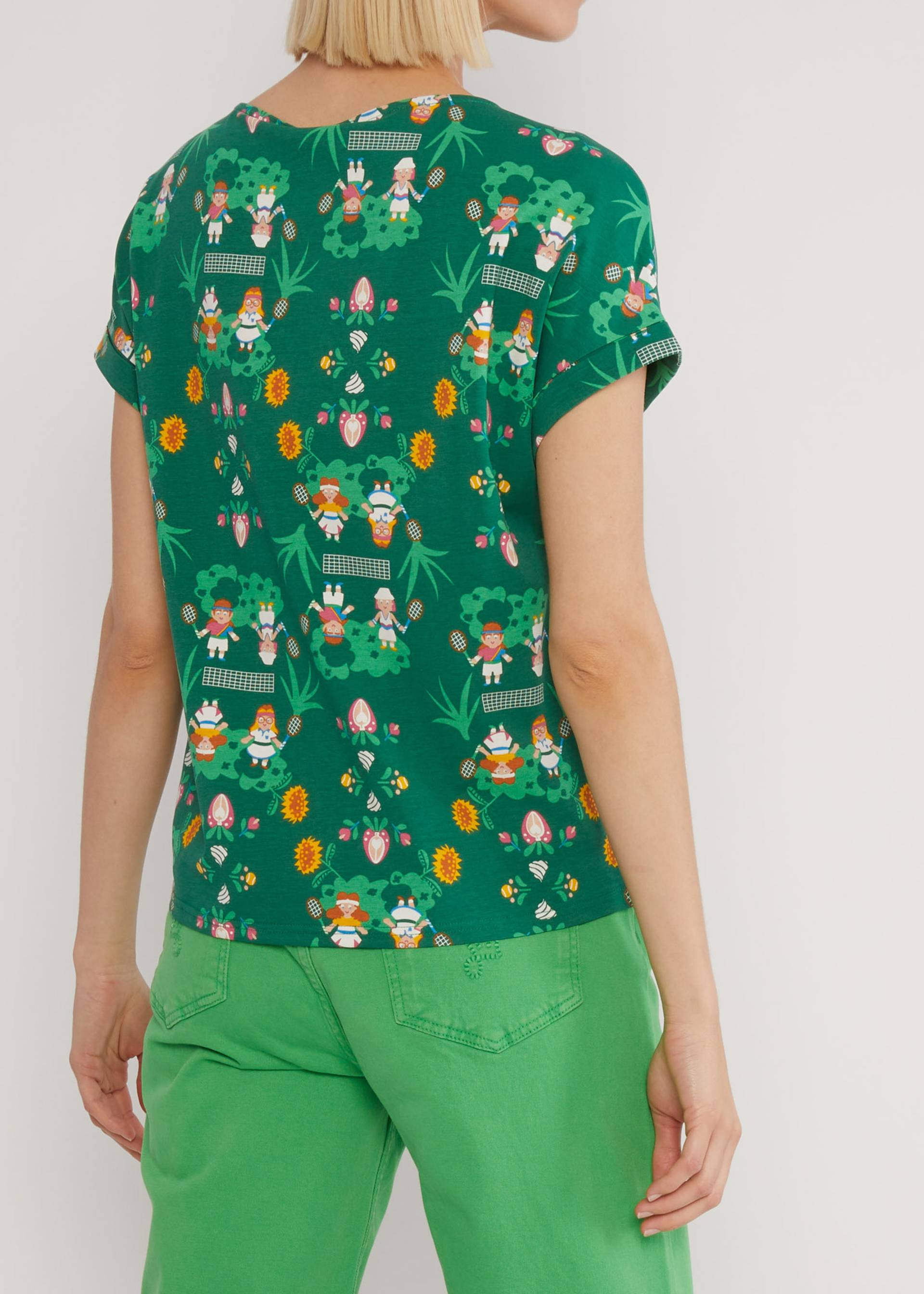 Jerseyshirt Glow and Grow, meet me at the tennis court, Shirts, Gr&uuml;n