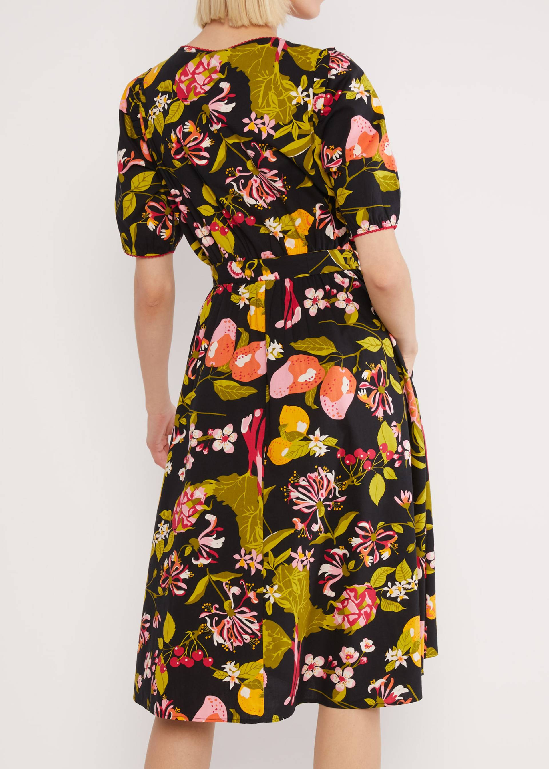 Midikleid Reviving Romance, tutti frutti salad, Kleider, Schwarz