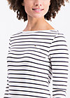 logo stripes sailorette 3/4 shirt, prison line , Shirts, White
